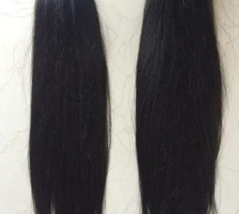 Women Black Virgin Bone Straight Hair, For Parlour